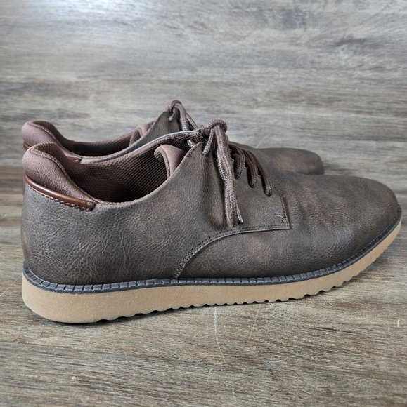 Dr. Scholls Mens Sync Grayish Brown Oxford Lace-Up Comfort Shoes Mens Sz 12 M - Picture 5 of 11